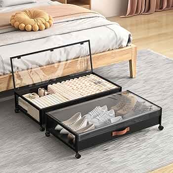 A  storページ Amazon.com: Anyoneer Under Bed Shoe Storage Organizer, Set